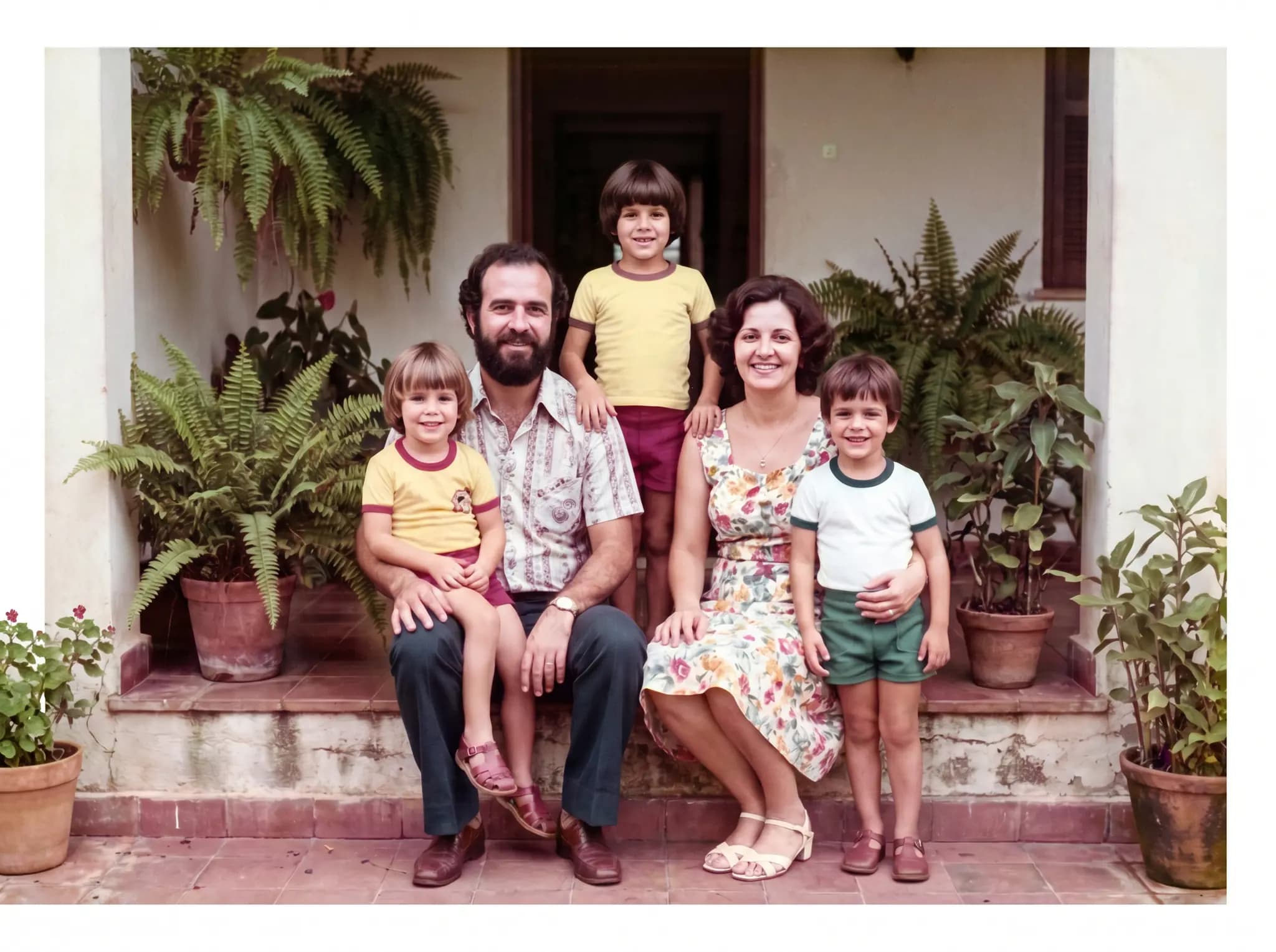 Foto de familia de 1970 restaurada