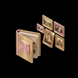 Ilustração da galeria de fotos restauradas